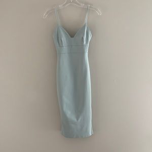 Lulus baby blue fitted dress